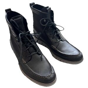 COLE HAAN Shoes Mens 11.5 Zerogrand Waterproof Tall Boots Shoes Black Classic